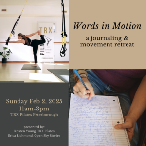 Words in Motion journaling workshop, February 2, 2025