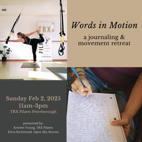 Words in Motion journaling workshop, February 2, 2025